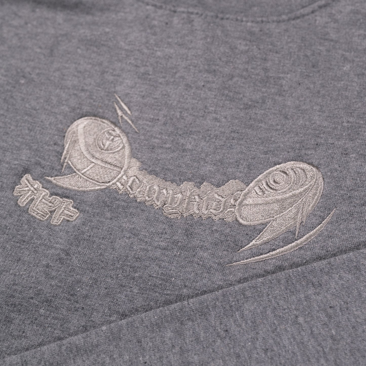 Masked Eyes Heather Grey Crew (S & L)
