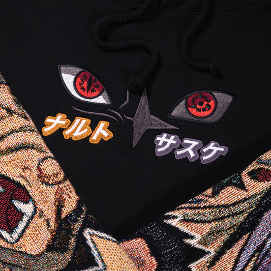 Crude Double Sleeve IND Black Hoodie (M)