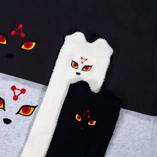 Divine Dog Embroidered Fuzzy Socks (Ready to Ship)