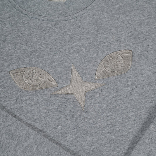 Heaven's Curse Heather Grey Crew (L)