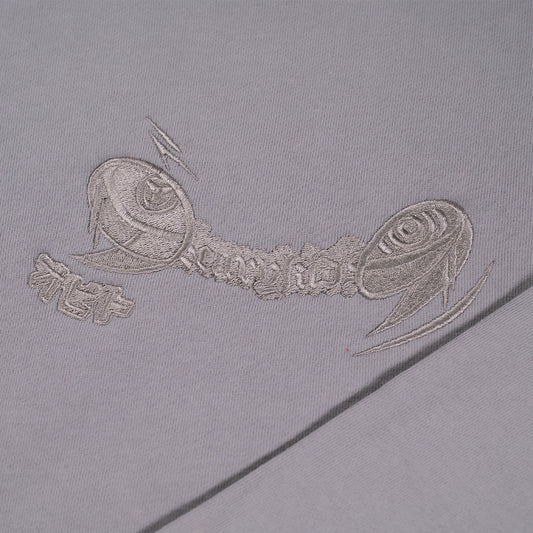 Masked Eyes Light Grey Crew (M)