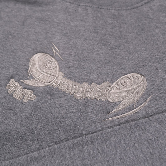 Masked Eyes Heather Grey Crew (S & L)