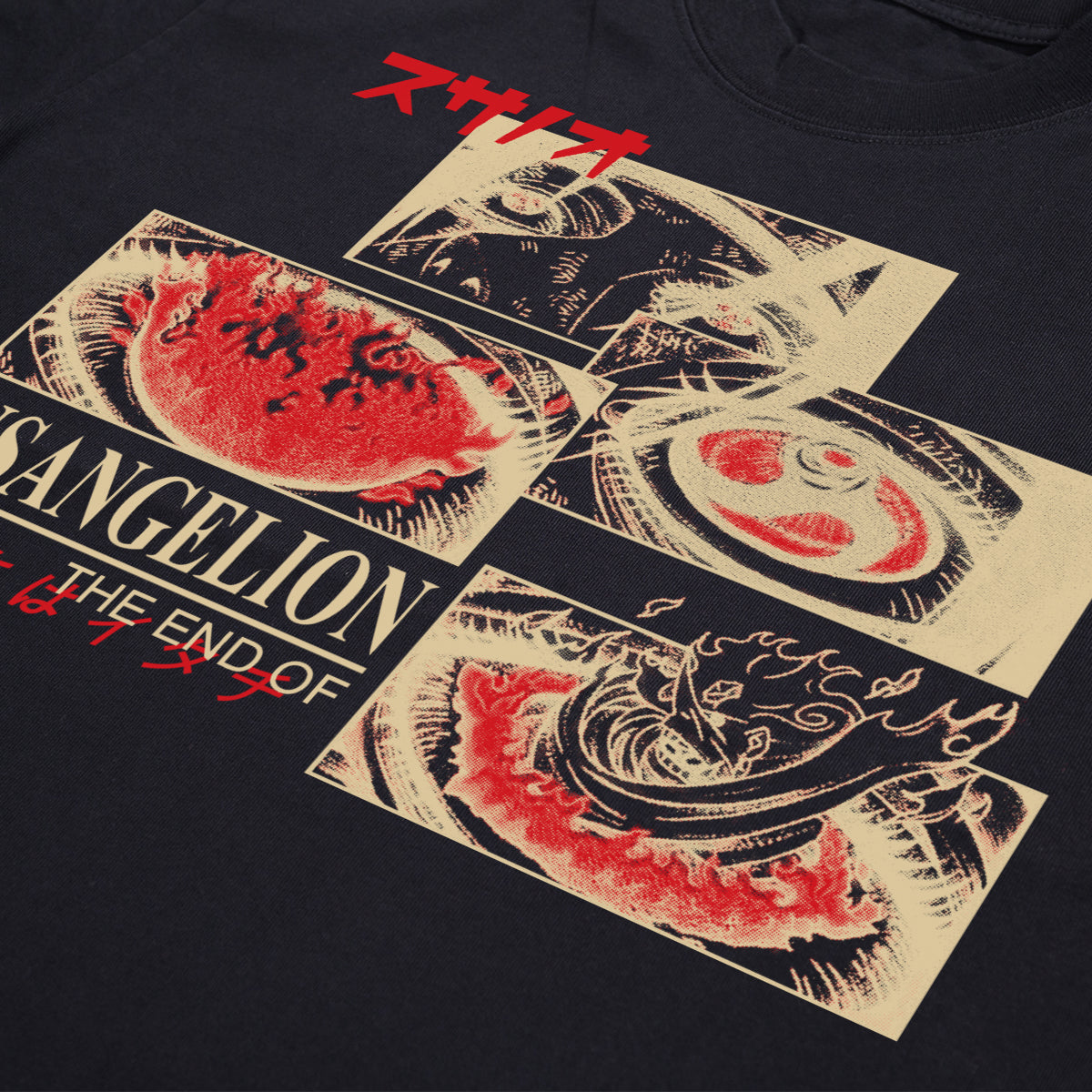 Susangelion Embroidered Black Crew (Pre-Order)